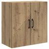 vidaXL Wandkast 59 x 31 x 60 cm Bewerkt hout Artisanaal eiken