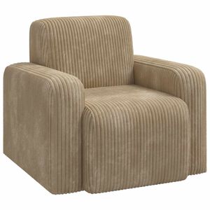 vidaXL Fauteuil Taupe corduroy
