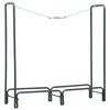 vidaXL Haardhoutrek 120x35x120 cm staal antraciet