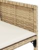 vidaXL 13-delige Tuinset met kussens poly rattan beige