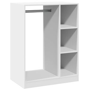 vidaXL Kledingkast 77x48x102 cm bewerkt hout wit