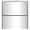 vidaXL Schoenenkast met spiegel 2-laags 63x17x67 cm betongrijs