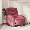 vidaXL Fauteuil verstelbaar elektrisch stof wijnrood