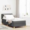 vidaXL Boxspringbed met matras Donkergrijs 80 x 200 cm Stof