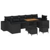vidaXL Tuin Sofa Set 10 st 9-Aantal zitplaatsen Zwart poly rattan