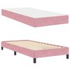 vidaXL Boxspringbed met matras Roze 100 x 200 cm Stof