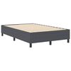 vidaXL Platform bedframe Donkergrijs 120 x 200 cm Katoen Stof
