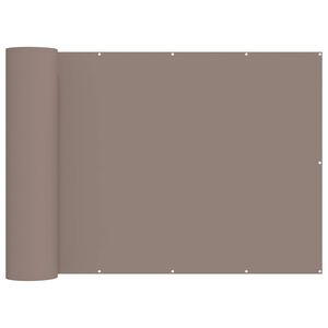 vidaXL Balkon Privacy Scherm 200 x 400 cm Stof met PU-coating Taupe