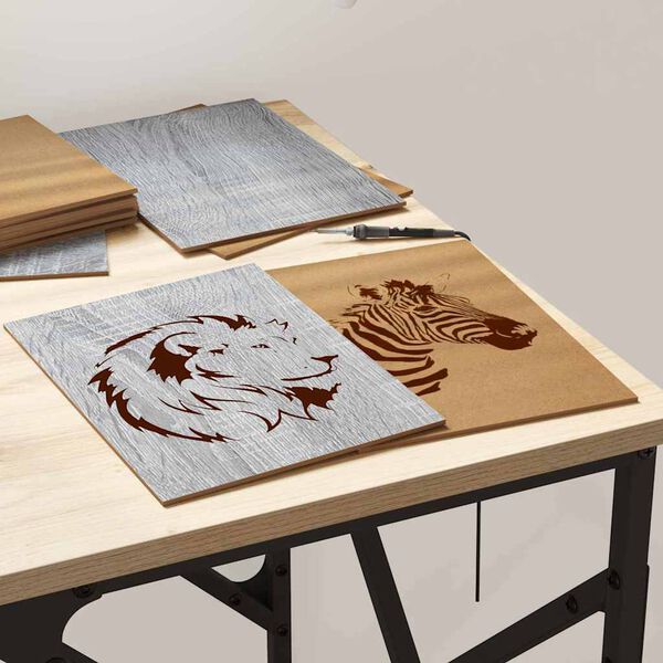 vidaXL Decorpanelen 150 pcs Grijs Sonoma 21 x 30 x 0,27 cm