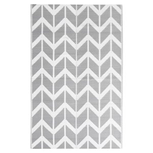 vidaXL Buitenkleed ARAKIL 160x230 cm polypropeen grijs