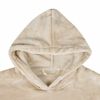 vidaXL Deken hoodie Beige s Flanel