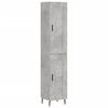 vidaXL Hoge kast 34,5x34x180 cm bewerkt hout betongrijs