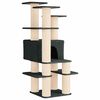 vidaXL Kattenboom met sisal krabpalen Donkergrijs 161 cm