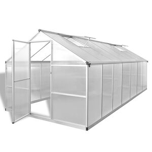 vidaXL Tuinkas 10,53 m&sup2; versterkt aluminium