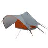 vidaXL Teepee Tent met dak Grijs en Oranje 600 x 600 x 347 cm