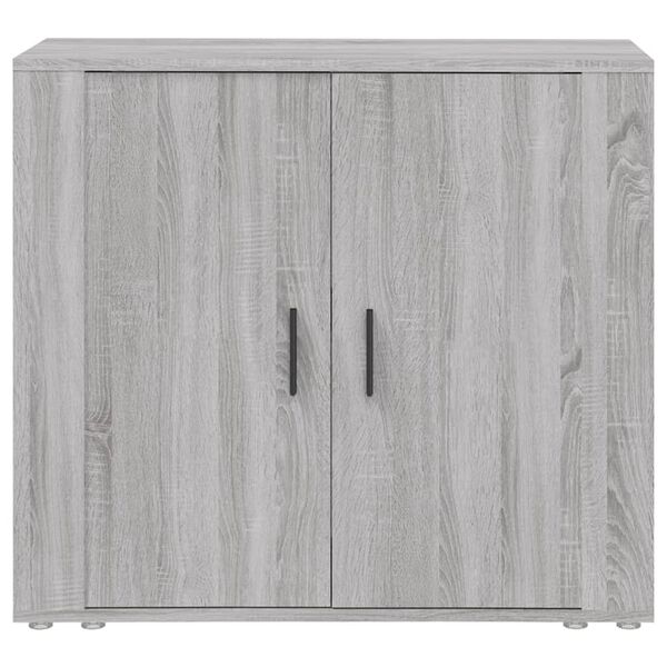 vidaXL Dressoir 80x33x70 cm bewerkt hout grijs sonoma eikenkleurig