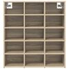 vidaXL Schoenenkast Sonoma Eiken 77,5 x 30 x 83,5 cm Bewerkt hout