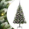 vidaXL Kunstmatige Scharnierende Kerstboom met Bedekte Sneeuw Warmwit