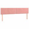 vidaXL Boxspring met matras fluweel roze 120x190 cm