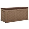 vidaXL Tuinbox 335 L PP rattan mokka-chocoladekleurig