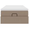 vidaXL Ottoman bed met matras 90x200cm kunstleer cappuccinokleurig