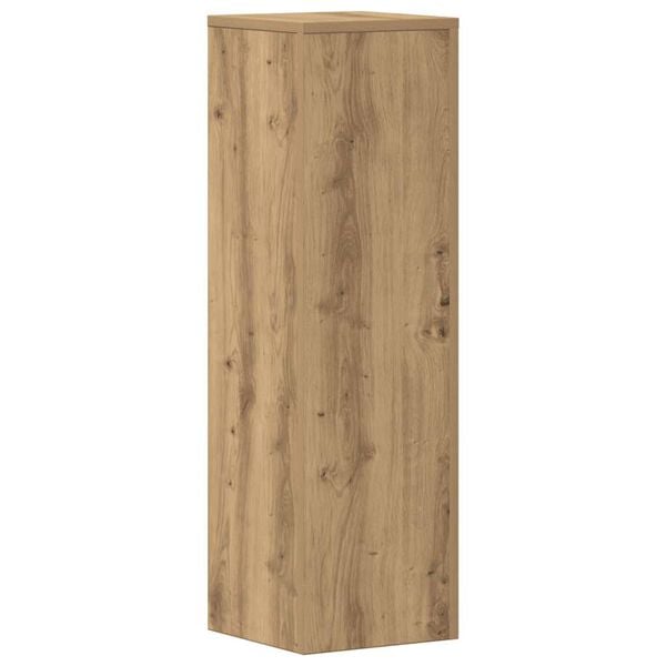 vidaXL Plantenstandaards 2 st 25x25x80 cm hout artisanaal eikenkleurig