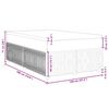 vidaXL Boxspring met matras fluweel donkergrijs 120x190 cm