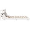 vidaXL Bedframe zonder matras massief grenenhout wit 140x190 cm