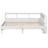 vidaXL Bed met boekenkast zonder matras grenenhout wit 180x200 cm