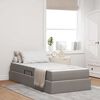 vidaXL Opbergbed met matras met matras Taupe 90 x 190 cm Polyester