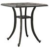 vidaXL Tuintafel 53x53x53 cm gietaluminium bronskleurig