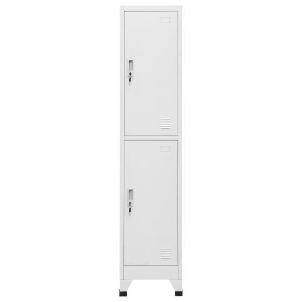 vidaXL Lockerkast met 2 vakken 38x45x180 cm