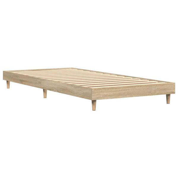 vidaXL Bedframe zonder matras hout sonoma eikenkleurig 90x190 cm