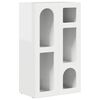 vidaXL Dressoir ELST Hoogglans wit 59 x 35 x 100,5 cm Bewerkt hout