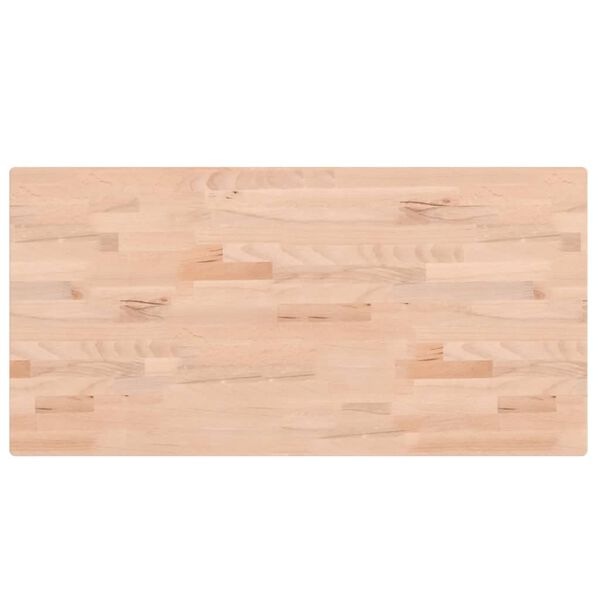 vidaXL Tafelblad rechthoekig 100x50x2,5 cm massief beukenhout