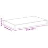 vidaXL Wandschappen zwevend 4 st 50x23x3,8 cm MDF eikenkleurig en wit
