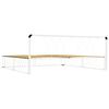 vidaXL Bedframe metaal wit 180x200 cm