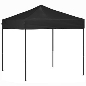vidaXL Partytent inklapbaar 2x2 m zwart