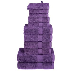 vidaXL 12-delige Handdoekenset SOLUND 600 g/m&sup2; paars