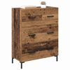 vidaXL Dressoir Oud Hout 69,5 x 34 x 90 cm Gemonteerd hout en ijzer