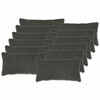 vidaXL Kussensloop 12 st HEERLEN Donkergrijs 40 x 80 cm Boucl&eacute;