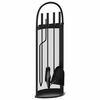 vidaXL 5-delige openhaardgereedschapset 23x15x66 cm staal