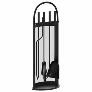 vidaXL 5-delige openhaardgereedschapset 23x15x66 cm staal