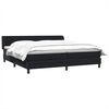 vidaXL Boxspringbed met matrassen 180x220 cm fluweel zwart