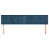 vidaXL Hoofdborden 2 st 80x5x78/88 cm fluweel donkerblauw