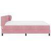 vidaXL Boxspringbed met matras Roze 200 x 200 cm Fluweel