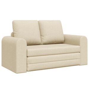 vidaXL Slaapbank Cr&egrave;me 148 x 71 x 83 cm Stof