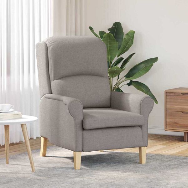 vidaXL Fauteuil Taupe 76 x 94 x 102 cm Stof