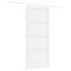 vidaXL Schuifdeur 93 x 202 cm Bewerkt hout Wit