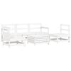 vidaXL 6-delige Loungeset massief grenenhout wit